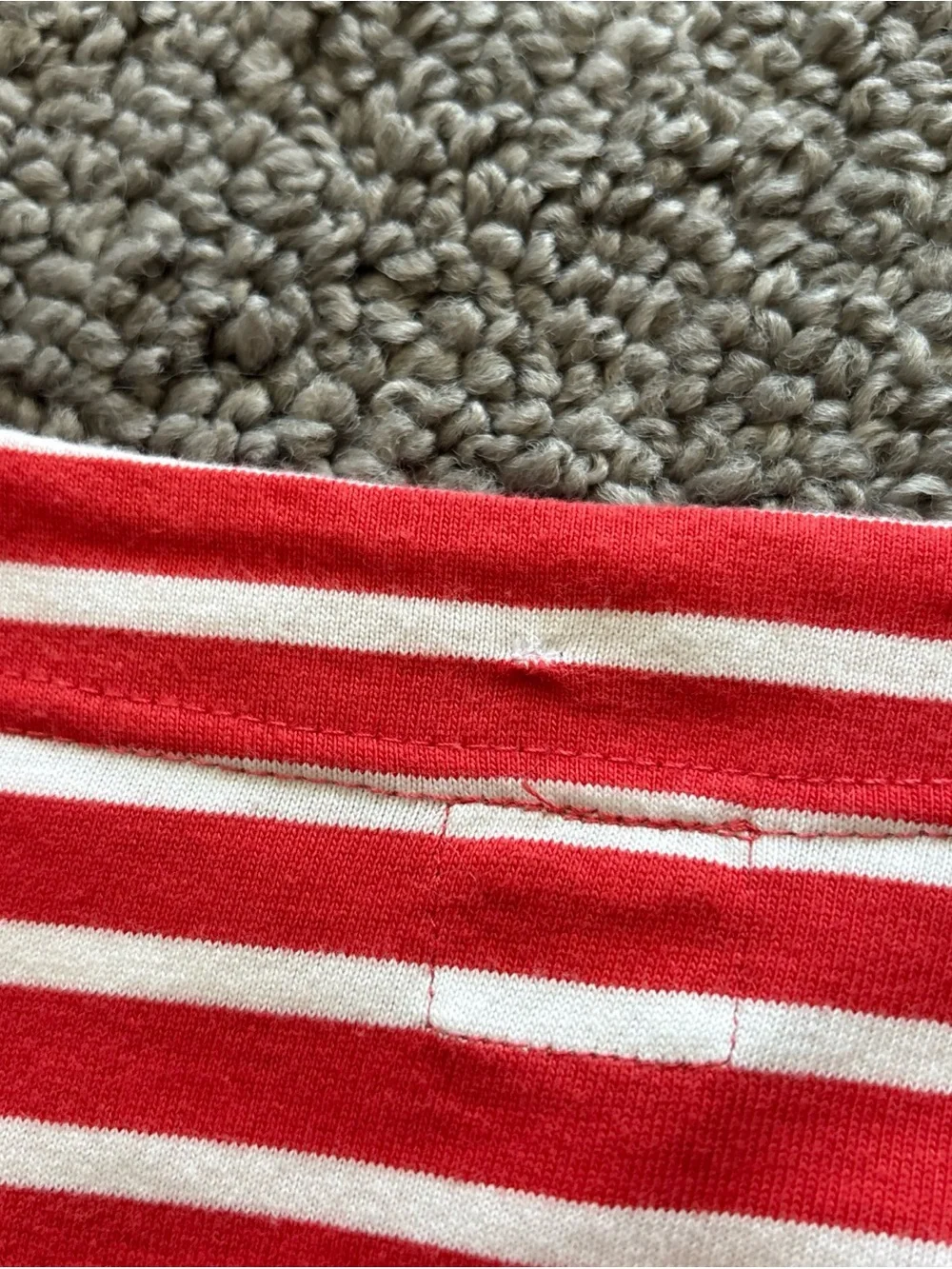 Free People free-est X Red and White Striped Boho Nautical Mini Dress Pockets